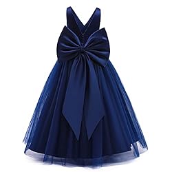 Nileafes Flower Girls Maxi Dress Bridesmaid Wedding