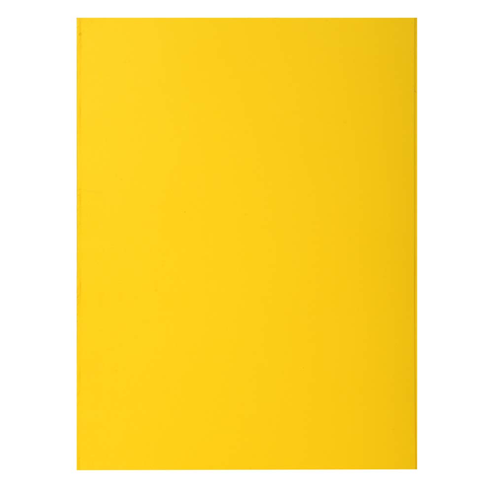 Exacompta - Ref 217111E - Rocks Square Cut Folder - 240 x 320mm in Size, Suitable for Holding A4 Documents, 210gsm Coloured Card - Yellow Colour (Pack of 10)