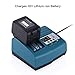 Powerextra Multifunctional Charger for 7.2V to 18V 1-Hour NiCd/ Ni-Mh/ Li-ion Makita Battery Charger Replacement of Makita DC18RC / DC18RA