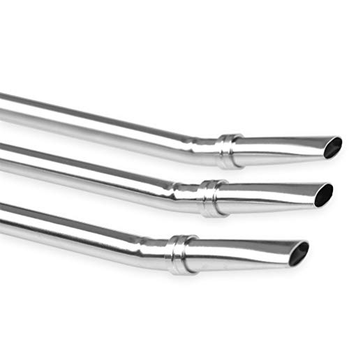 FOROREH Strohhalme 2 In 1 Trinkhalme Löffel, Edelstahl Strohhälme Sieblöffel Teelöffel für Tee, Kaffee, Zitronentee… – Bild 6