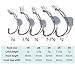 25pcs Black Weighted Twistlock Hook with Centering Pin, Size 1/0 2/0 3/0 4/0 5/0 Hook in Plastic Case,5PCS Each Size, Soft Plastic Hook Extra Wide Gap Hook Saltwater Swimbait Hook