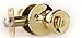 Lion Locks LIO0107 Tulip Keyed Entry Door Knob, Polished Brass, Gold