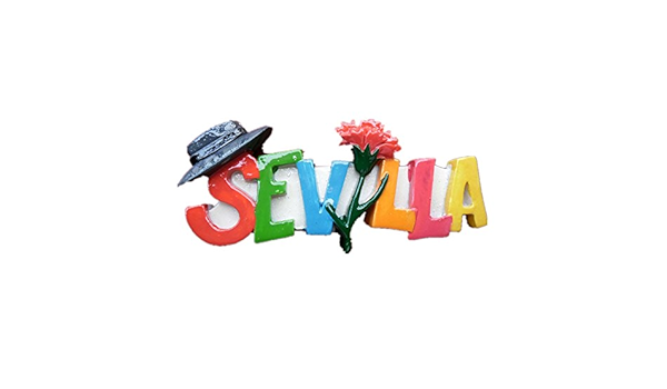 Imán del refrigerador del recuerdo 3D Sevilla España de ...