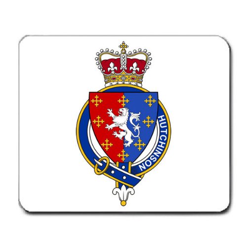 Hutchinson Scotland and England Family Crest Coat of Arms Mouse Pad