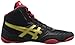 ASICS Men's JB Elite V2.0 Wrestling Shoe, Black/Olympic Gold/Red, 4 M US