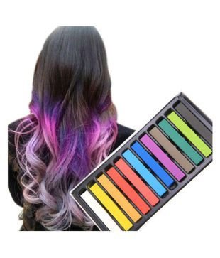 ShopNGift Hair Chalk Temporary Hair Color (12 Assorted Colors) UNISEX