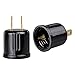 Onite Converts Outlet to Lamp Socket Adapter, Polarized AC Plug to E26, for Workshop, Garage or Utility Room, 2-Pack