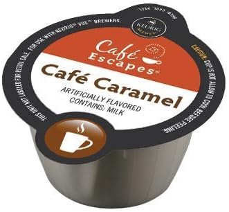 Cafe Escapes Cafe Caramel Coffee Keurig Vue Portion Pack, 32 Count