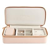 Stackers Blush Pink Large & Petite Travel Jewellery Box