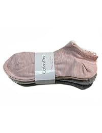 Calcetines Calvin Klein para mujer con logotipo atlético de corte bajo - 6 unidades