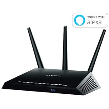 NETGEAR Nighthawk AC1900 Dual Band WiFi Router, Smart Parental Controls, Compatible with Amazon Alexa (R7000)