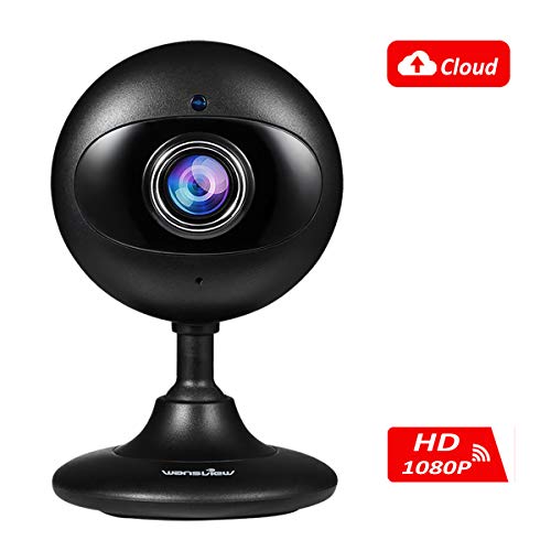Wansview Wireless Security Camera, 1080P Home WiFi Surveillance Indoor IP Camera with Motion Dection,Night Vision and Two-Way Audio for Baby/Elder/Pet/Nanny-and Cloud Storage Included-K3 (Black)