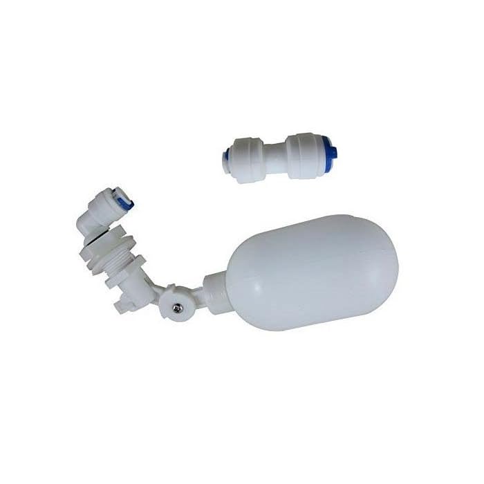 Buy 1/4" Push to Connect PVC Mini Float Valve, Tank Mount, Adjustable