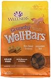 Wellness Wellbars Crunchy Wheat Free Natural Dog Treats, Peanuts & Honey, 45-Ounce Box