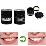 UNKE Teeth Whitener Teeth Whitening Powder Organic Activated Charcoal Bamboo