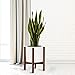 Mid Century Modern Plant Stand, Wooden Indoor Flower Pot Stand, Plant Pot Holder Retro Home Decor, Hold up to 10 inch Planter (Planter Not Included) - Brown
