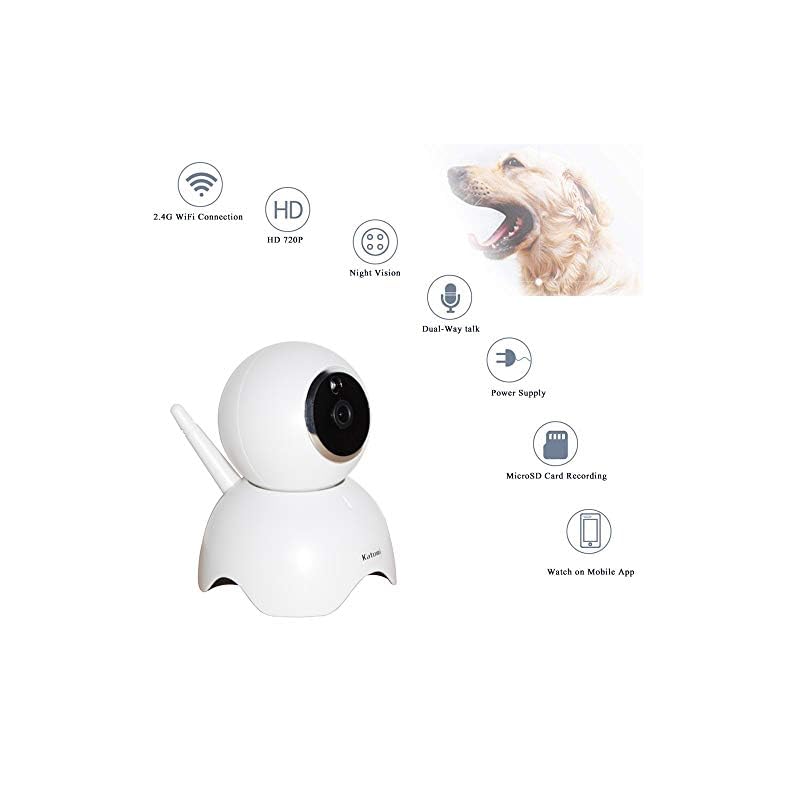 Dog Camera 1080P FHD WiFi IP Camera Pet Monitor Home Surveillance