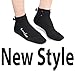 Water Socks Neoprene Socks Beach Booties Shoes 3mm Glued Blind Stitched Anti-Slip Wetsuit Boots Fin Swim Socks for Water Sports Outdoor Activities Home Slippers (3mm Low Cut/black2, M)