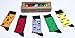 socks n socks-Men's 5-pair Luxury Cotton Mustache Funny Cool Socks Gift Box