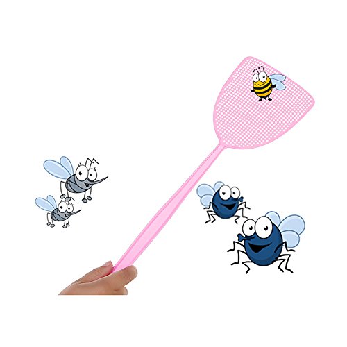 Fly Swatter, Strong Flexible Manual Swat Set Pest Control, Assorted Colors, 3 Pack - LOOKISS (3 Pack)