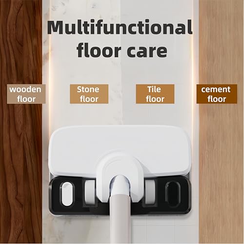 Lullaxx Cordless Vacuum Cleaner, 5-in-1 Dry And Wet Mop Combo, Handheld Vacuum And Mop Combination, Can Stand Upright, Large-Capacity Dust Cup, Suitable For Pet Hair, Carpets And Hard Floors.