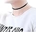 Besteel 3pcs Classic Elegant Girls Plain Black Velvet Ribbon Choker Necklace Extender Chain
