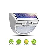 Solar Lights Outdoor, Super Bright 37 LED Motion Sensor Light with Waterproof 3 Lighting Modes Dusk to Dawn and Easy Install Security Wall Lights for Garage Pathway Fence Patio Garage Deck (1 Pack)