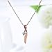 Gorgeous Necklace 18K Rose Gold Zircon Women Jewelry 45cm Chain Dangle Pendant Necklace