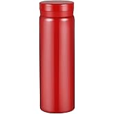 10oz Mini Water Bottle Stainless Steel Thermos Small Flask - Insulated Vacuum, Leak Proof, Keeps Drinks Hot/Cold - Ideal for Coffee, Tea, Water - Red