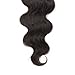 UNICE Hair Body Wave Lace Closure Free Part Brazilian Unprocessed Human Hair 4x4 Swiss Lace Closure Natural Black (12inch Free Part)