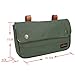 TOURBON Vintage Canvas Bike Panniers Bicycle Handlebar Bag (Green)