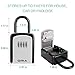 ORIA Key Lock Box, Key Safe Box, 4 Digit Combination Key Storage Lock Box Waterproof, 5 Keys Capacity with Removable Shackle for Indoor Outdoor, Silver, 3.66inch