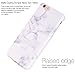 BAISRKE White Marble Design Case Slim Flexible Soft Silicone Bumper Shockproof Gel TPU Rubber Glossy Cover Phone Case Compatible with iPhone 6 Plus / 6s Plus [5.5 inch]