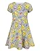 Pokemon Pikachu Girl's Short Sleeved Skater Dress, Multicoloured