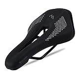 West Biking Ultralight Bike Saddle, Non-Slip Extra Comfort Water-Resistant Soft Bicycle Cushion with Breathable Design for Men Women Road BMX Cycling Seat