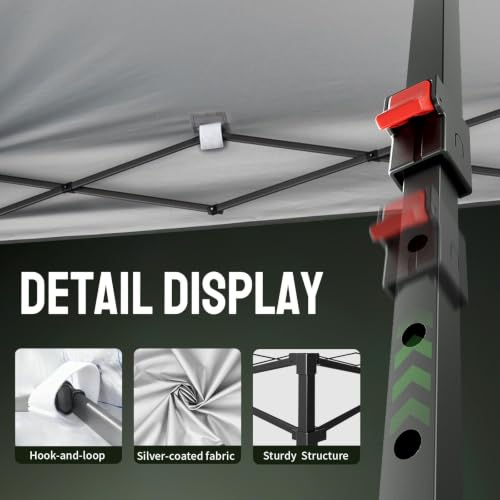 CROWN SHADES RS100C-GG 10x10 Pop Up Canopy Tent Review: Instant Shade & Portable Shelter image 18