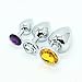 WJkuku 3 PCS Jewelry Plug Stainless Steel Metal Plated Fantasy Diamond Toys
