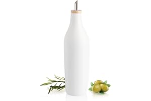 Sweejar Porcelain Olive Oil Dispenser Bottle, Opaque Oil Cruet Protects Oil to Reduce Oxidation, Suitable For Storage Of Vine
