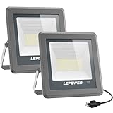 LEPOWER 100W LED Flood Light, 10000lm Work Light