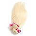 613 Bundle Straight Bundles with Closure 100% Unprocessed Brazilian Virgin Straight Hair Honey Blonde1 Bundle (14inch)