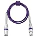 Disino 6 Pack 6.6ft Multi-Color XLR Microphone Cables, 3-Pin Balanced XLR Male to Female Patch Cables Mic Cord Snake Wire - 6.6 feet/2 Meters