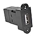 Tripp Lite USB 2.0 Keystone/Panel Mount Coupler (F/F), All-in-One, Black (U060-000-KP-BK)