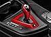 HOTRIMWORLD Red Carbon Fiber Center Console Gear Box Frame Trim Cover for BMW M2 M3 M4 F80 F82 F83 F87