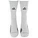 adidas Unisex-US Traxion Menace Crew Football & Basketball Sock (1-Pair), White/Black/Light Onix/Onix, 6.5-9