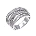 Lavencious Impression Twist Rings Wedding Party Statement Micro Pave CZ Cocktails Size 5-12