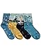 OSABASA Womens Art Patterned Casual Crew Socks(KWMS0329)