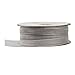 Fowod Shimmer Sheer Organza Ribbon, 54 Yard / 164 Feet, 0.4 Inch Wide, Grey