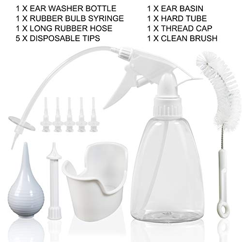 Ear Irrigation Kit, Ear Wax Removal Tool for Flushing and Cleaning Ear Canal