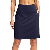 G Gradual 20" Golf Skorts Skirts for Women with Pockets Knee Length Skort Athletic Modest Long Tennis Skirts for Women