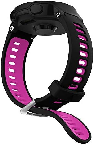 Smart Watch Replaceable Band and Frame, Sports Soft Silicone Accessory Replacement Wristband Wrist Strap for Garmin Forerunner 735XT (PP)